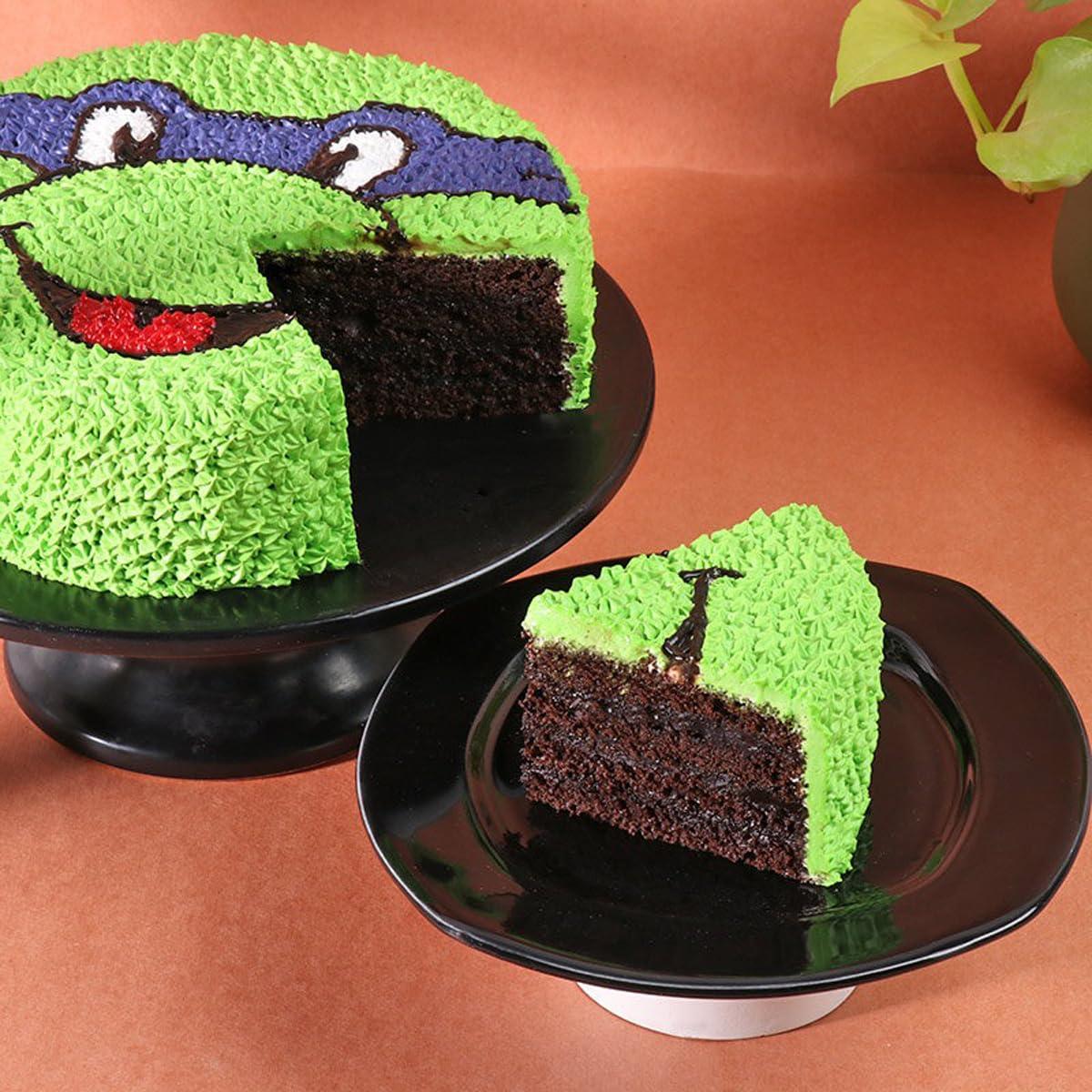 Floweraura FlowerAura Delicious Fresh Creamy Mutant Ninja Turtle Designer Theme Chocolate Kids Cake For Gifting As Birthday Cake, Cheer Up Cake, Daughter\'s Day Cake, Children\'s Day Cake (Same Day Delivery)(1Kg)