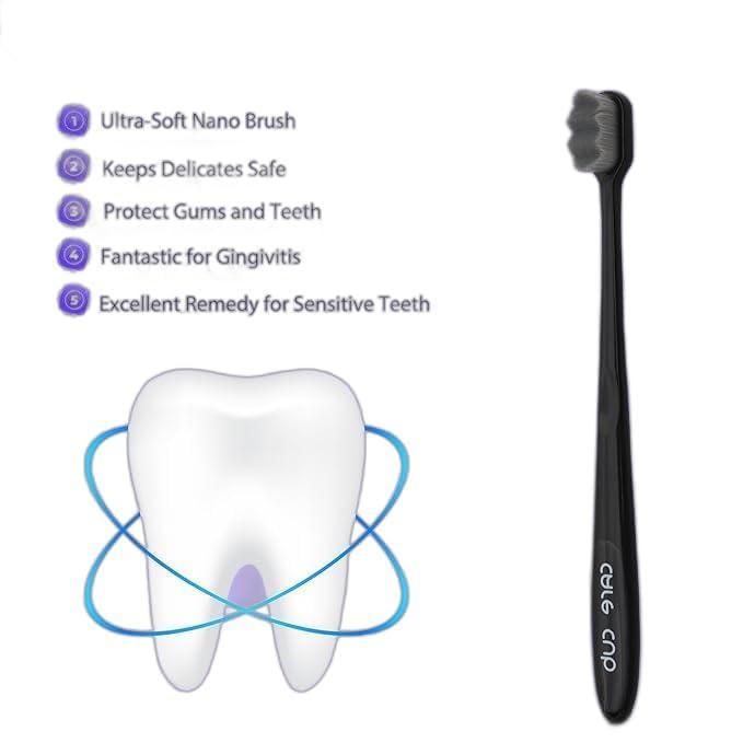 Newvent Newvent 10000 Bristle Ultra Soft Tooth Brush For Kids And Adult - 4pcs | Sensitive And Gums Cleaning Brush