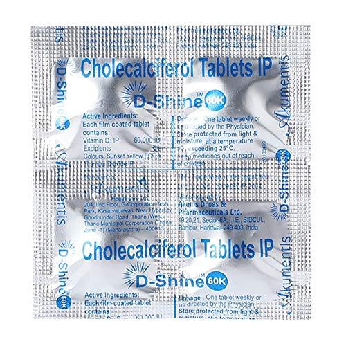 D-Shine D-Shine 60K Tablets - 4 Count (Pack of 2)