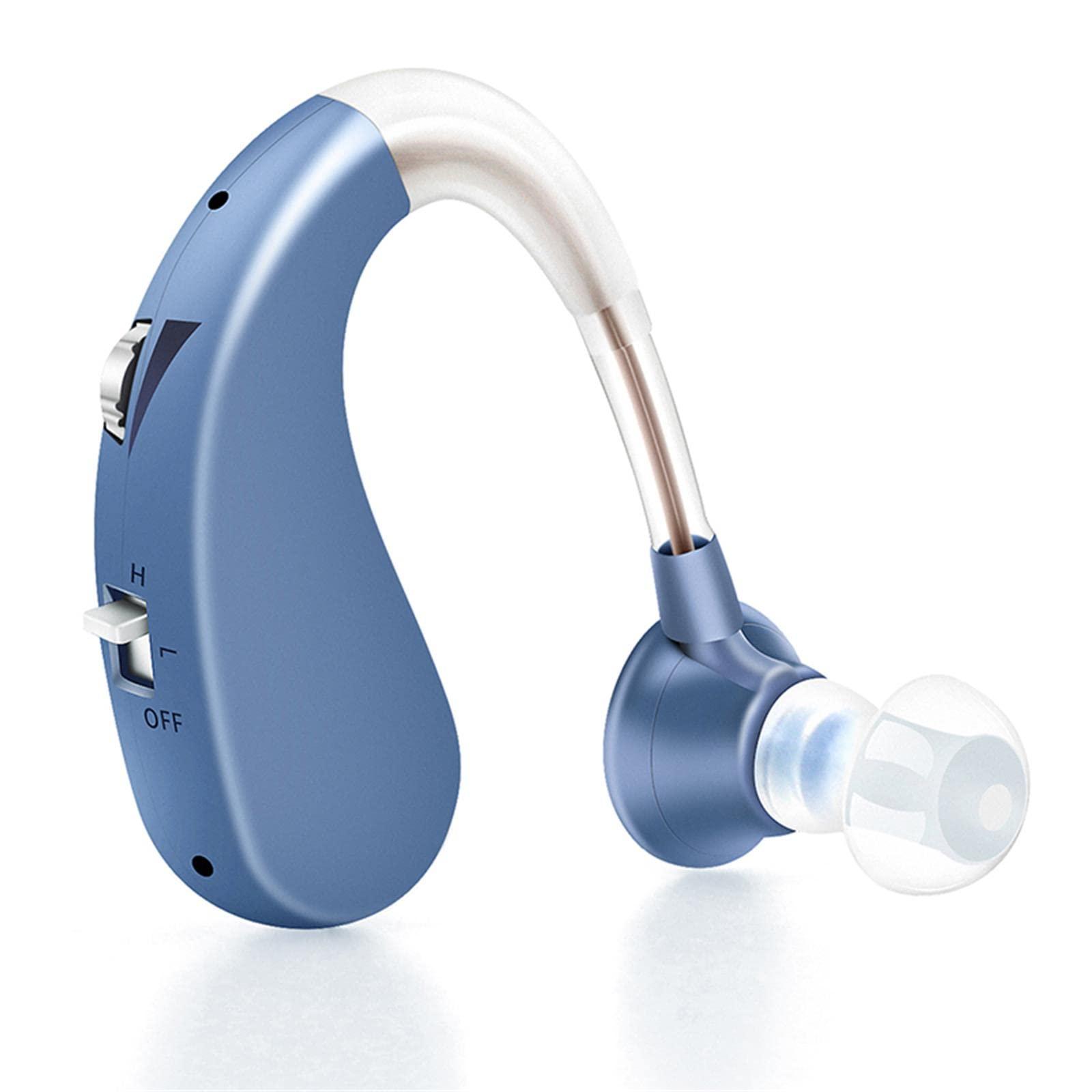 Britzgo Britzgo Hearing aids amplifier for seniors rechargeable ear hearing machine for old age (Blue)