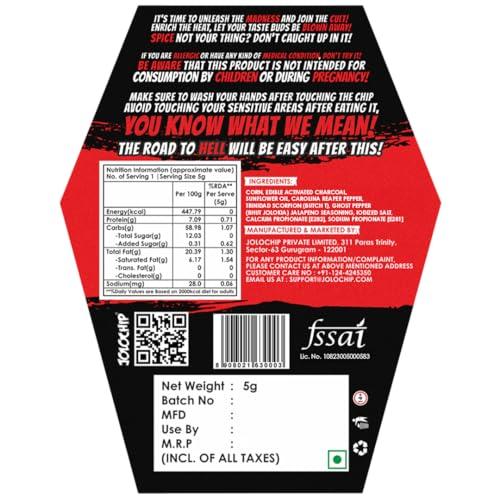 JOLOCHIP JOLOCHIP Deadly Combo  Includes Last Chip Challenge (5g) & Hottest Chocolate Challenge (10g)  Extreme Heat Duo with Carolina Reaper, Scorpion Pepper, and Ghost Pepper