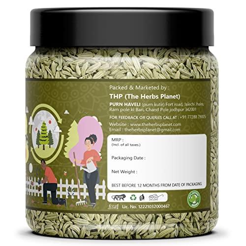 THE HERB PLANET THE HERB PLANET Natural Fennel Seeds Saunf 800 gms | Variyali | Sounf Green Thin Aniseeds| Jar Pack