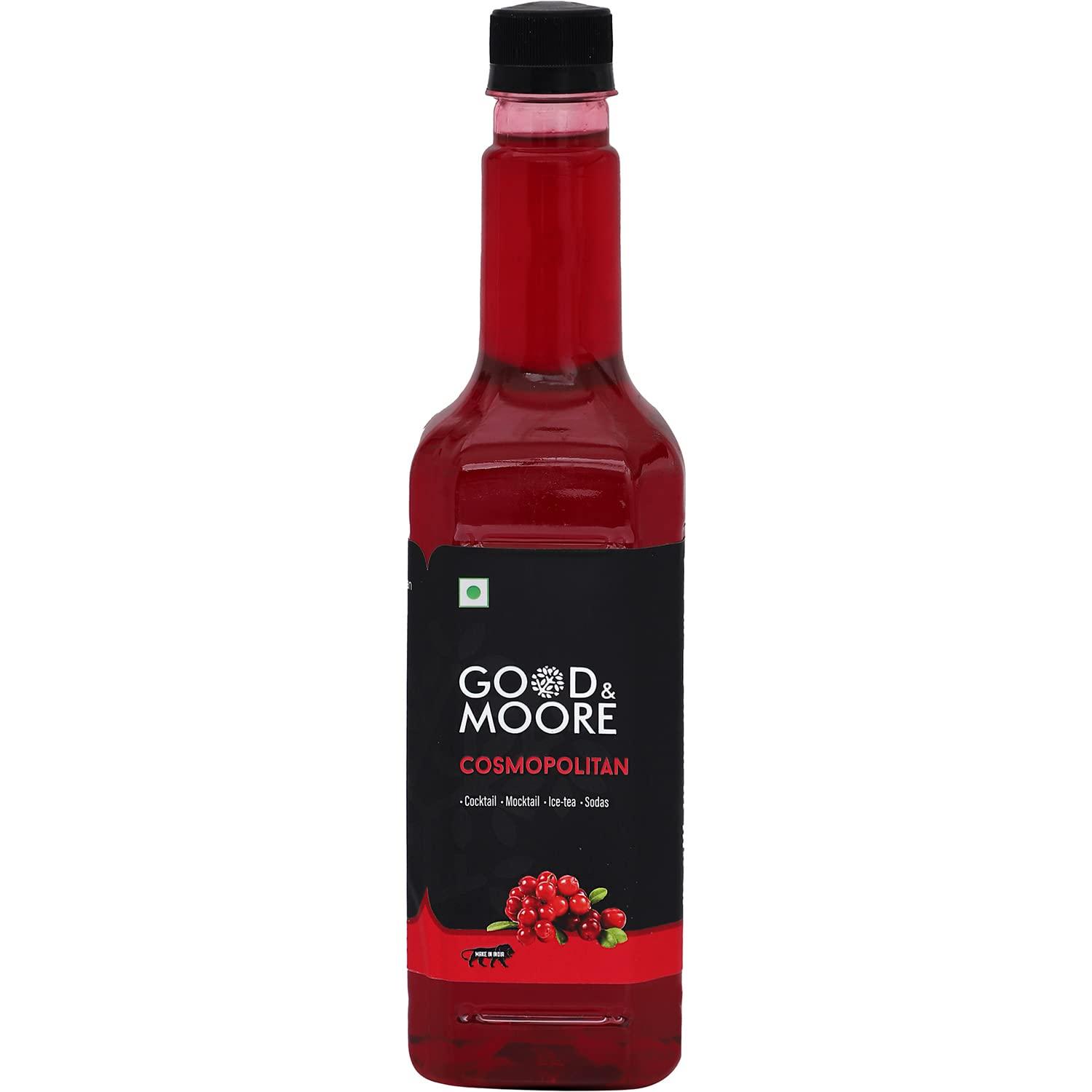 GOOD+MOORE GOOD&MOORE Combo of 2 | Mint Mojito, Cosmopiltan | For Cocktail, Mocktail, Sodas, Ice-teas and more | Concentrated Syrup | (750ml x 2)