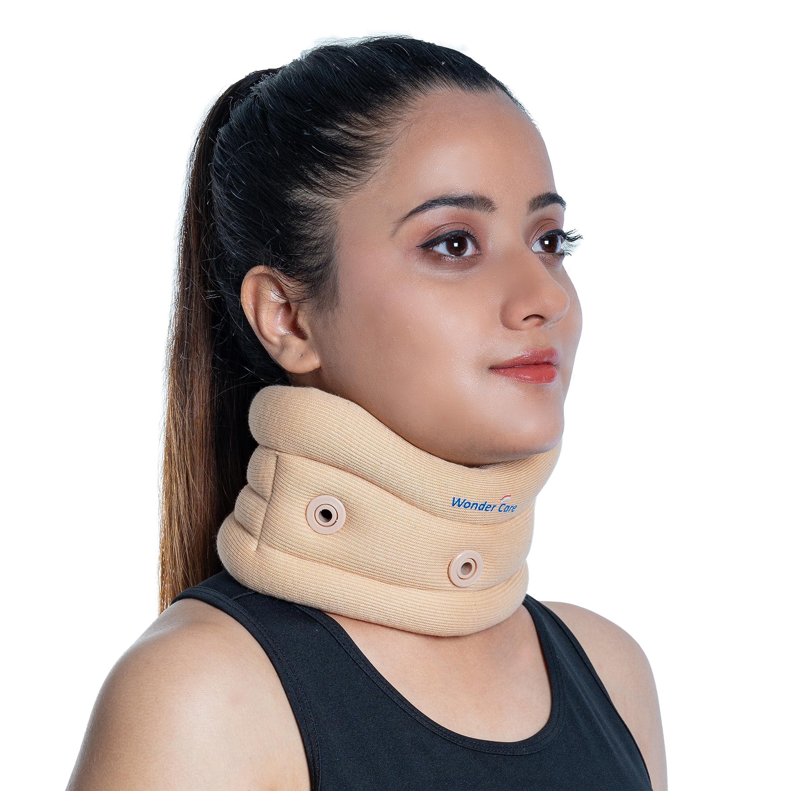Wonder Care Wonder Care Cervical Collar for Neck Pain Soft Neck Support Brace for Spondylitis Neck Pain Relief for Men & Women (XL)