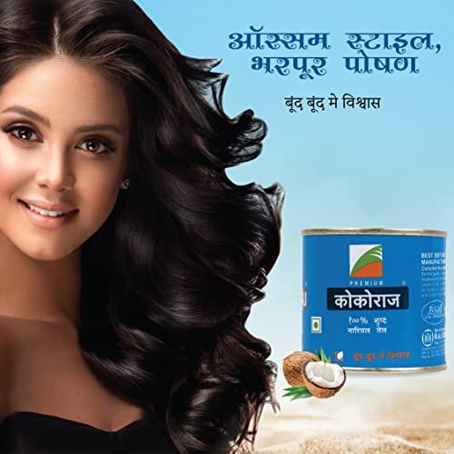 Cocoraj Cocoraj 100% Pure & Natural Coconut Oil Tin -175 Ml (Pack of 3)