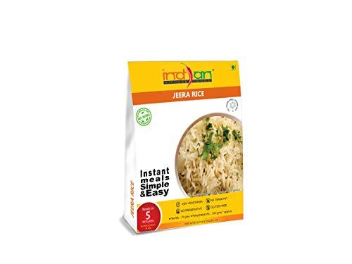 Indian Kitchen Foods Indian Kitchen Foods Freeze Dried Gluten-Free Ready to Eat Food | Instant Vegetarian Meal - Dal Rice Combo (2xJeera Rice, Dal Fry and Dal Makhani), Pack of 4