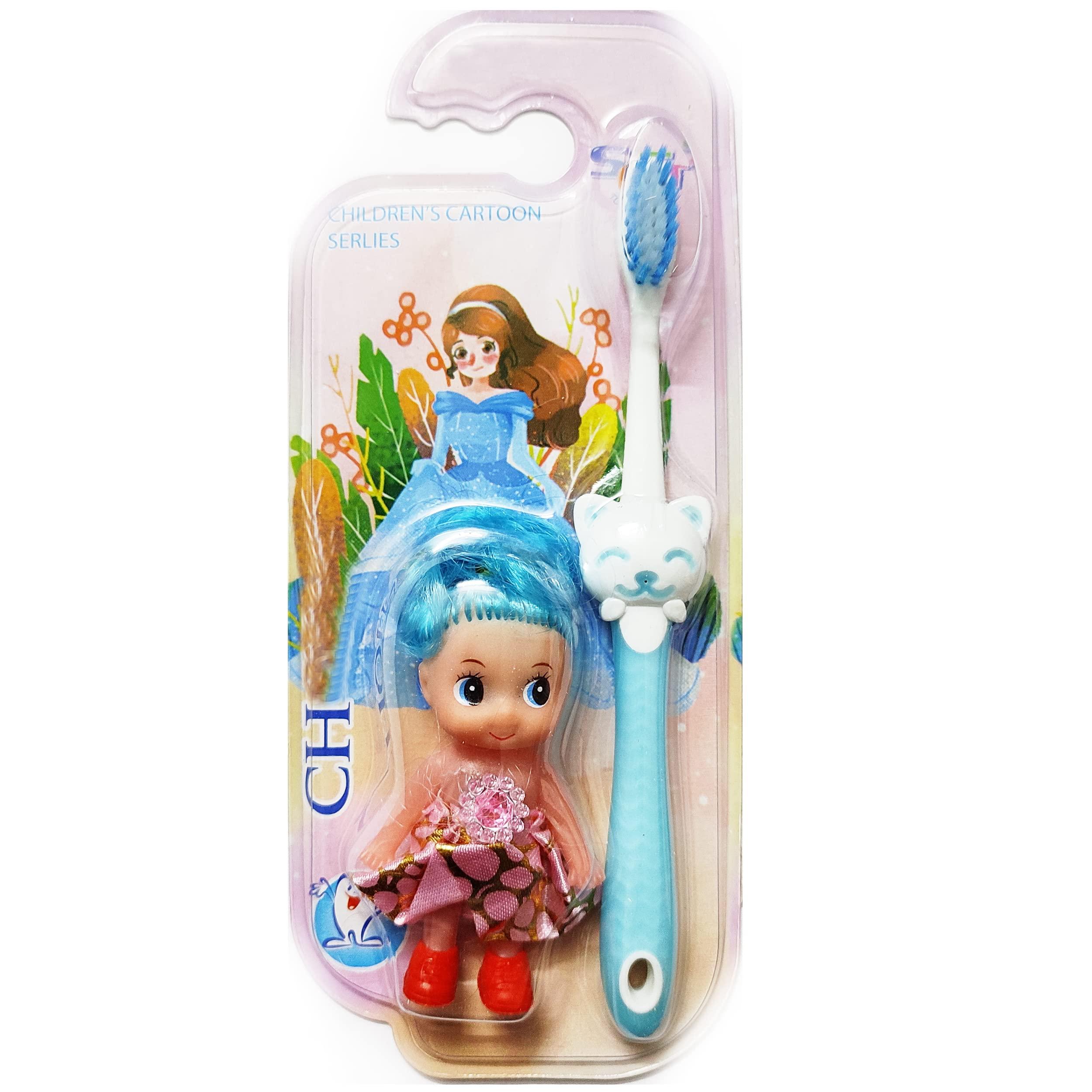 YUNICRON MAX Yunicron Max Kids Toothbrush with Extra Soft Bristles and Doll Toy (Color may vary)