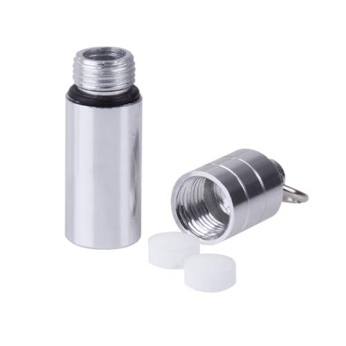 EZY DOSE Nitro Fresh Pill Case, Nickel-plated Brass