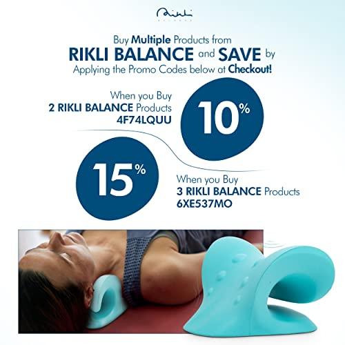 RIKLI BALANCE RIKLI BALANCE Neck Curve Corrector; Cervical Neck Traction Pillow; Neck Recliner Cervical Stretcher for Stiffness; 2-Mode Soft Neck Bump Corrector Device; Neck Pillow for Back Pain Relief