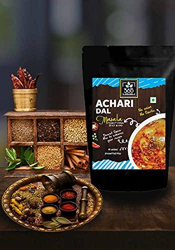 365 STORE TO DOOR 365 STORE TO DOOR Indian Spice - Jain Achari Dal Masala, 250 gm | Homemade Powdered | Spices for Healthy Cooking | Ready to use | All Seasonings Spices | Spice Mix – Pack of 1