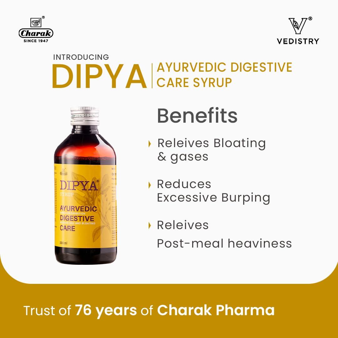 Vedistry Vedistry Dipya Combo Kit: Complete Ayurvedic Digestive Solution - Syrup, Tablets, and More!