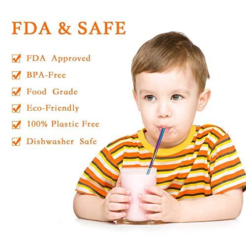 ANAB GI ANAB GI Reusable Metal Straws Collapsible Stainless Steel Drinking Straw Portable Telescopic Straw with Case and Brush