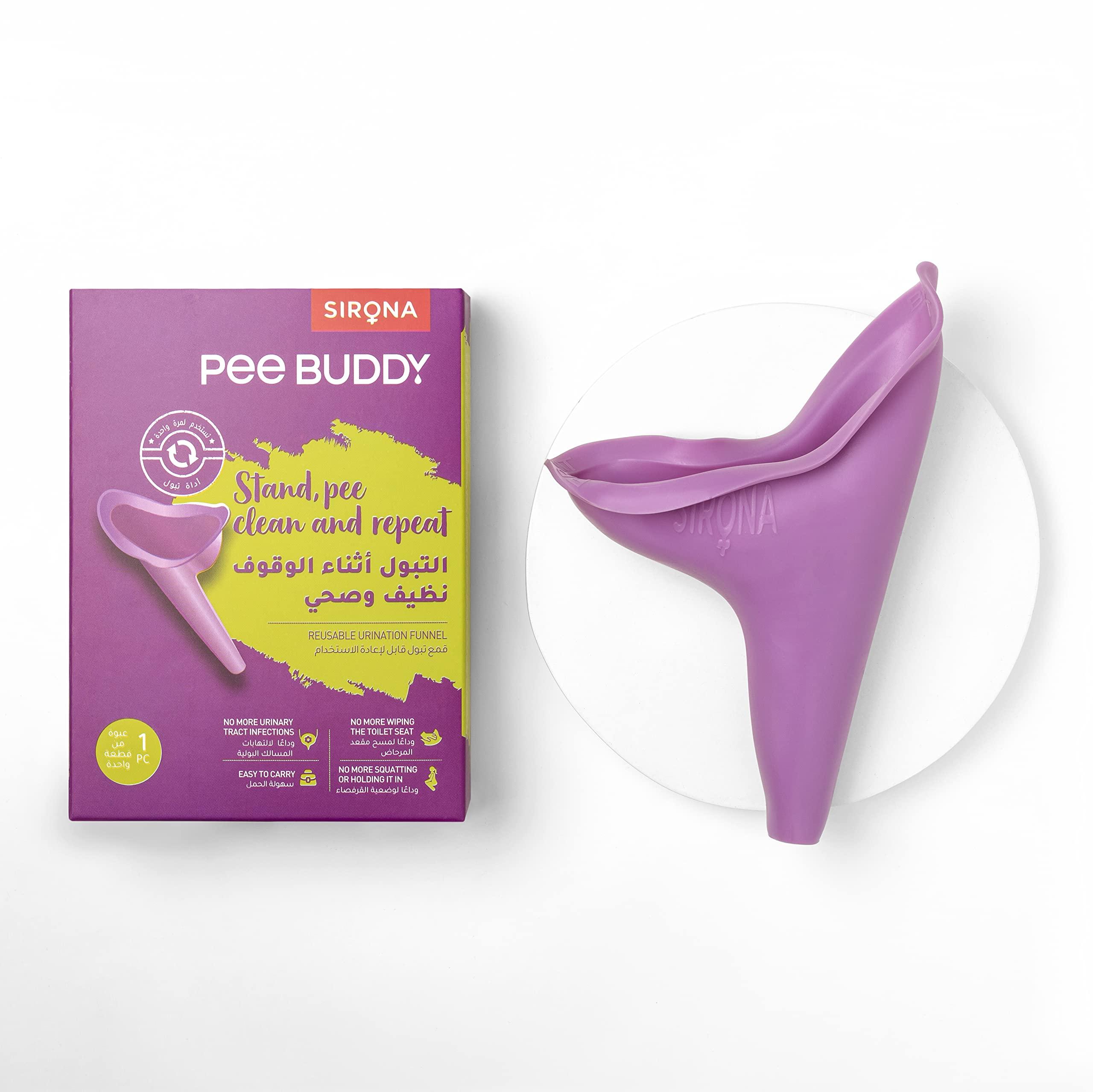 PEE BUDDY PEE BUDDY Reusable Portable Stand and Pee Urination Device for Women - Pack of 2 | Portable, Leak-proof and Zero Spillage | Ideal for Public Toilets, Travel, Camping, Hiking and Outdoor Activities