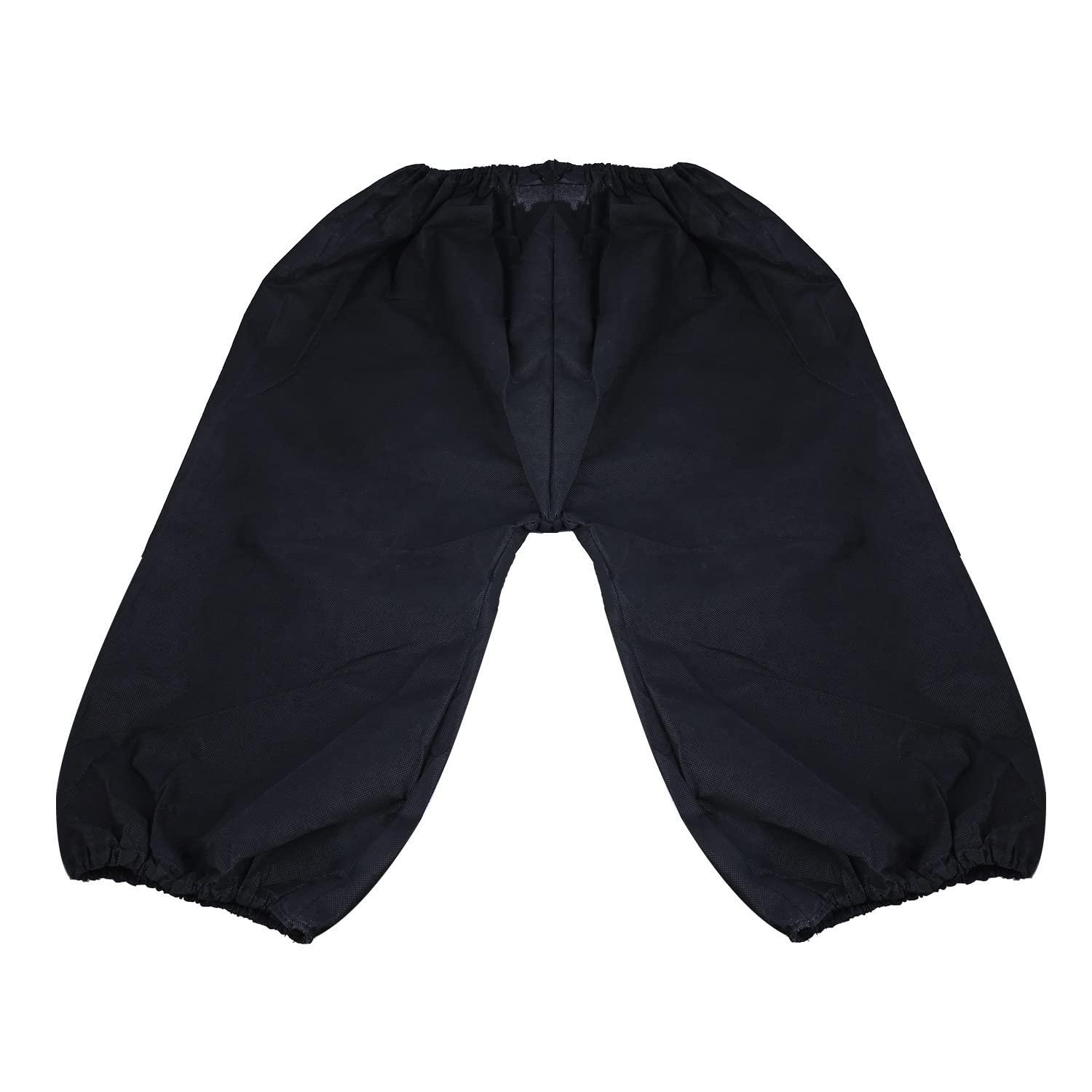 SWAGMEE SWAGMEE Ultra Soft Disposable Capri Universal Fit Opaque Fabric Ideal for Massage Spa Sauna Salon Hotel Traveling (Pack of 25, Black)