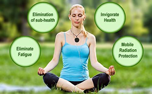 Nakabh Nakabh Black Scalar Energy Quantum Science Fusion Lava Stone Pendant for Men and Women (Pack of 5)