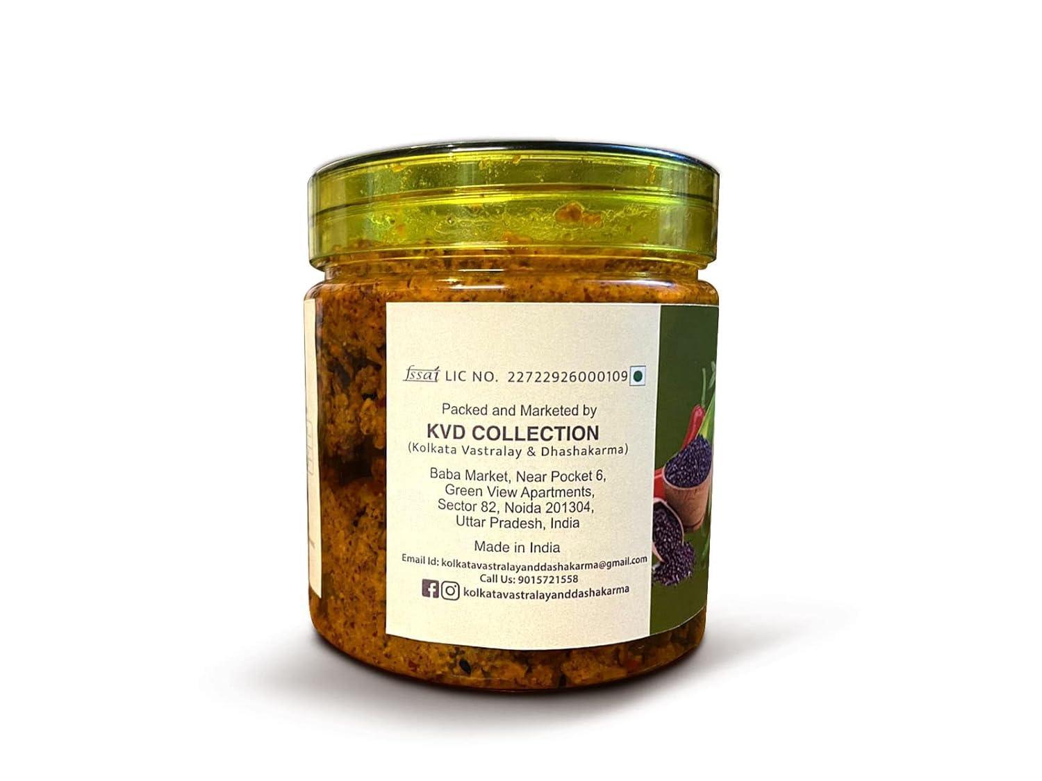 KVD COLLECTION KVD Collection Authentic Mango Pickle In Oil pickel, Aam Kasundi Traditional Home- 250g with Aam Kasundi Pickle, Mango in Mustard Sauce, Aam Kasundi Traditional Home- 250g (Combo Pack)