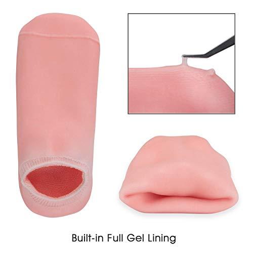 Nearstop Nearstop™ Women Men Moisturizing Gel Socks for Soften Cracked Non-Skid Soft Cotton Gripper Socks Spa Moisturizing Socks Feet Care Treatment (Pink)