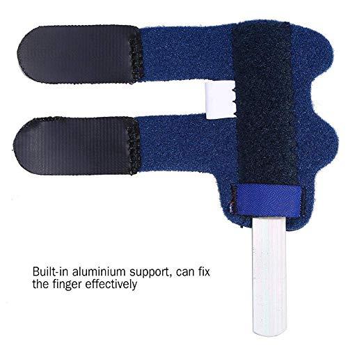 SUPRBIRD Suprbird Finger Brace, 2PCS Trigger Finger Splint/Finger Straightening Brace/Trigger Finger Brace,Adjustable Fixing Belt with Built-in Aluminium Support for Finger Tendon Release & Pain Relief