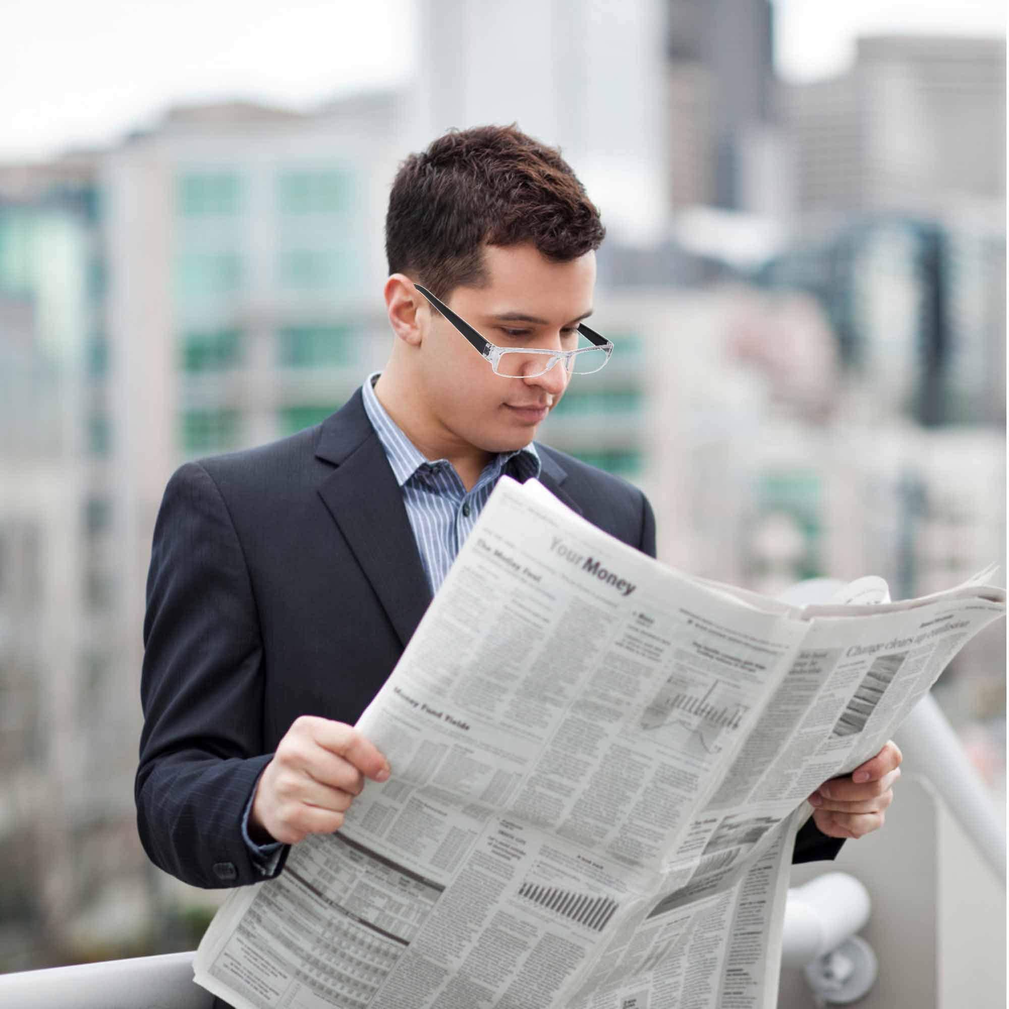 FREDDY FREDDY Half Rim Reading Glasses For Men And Women (+1.25, Black)