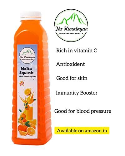 The Himalayan The Himalayan Malta (Orange) Squash| Orange Crush Syrup| Concentarte| No Added Color| Immunity Booster - 750 ml