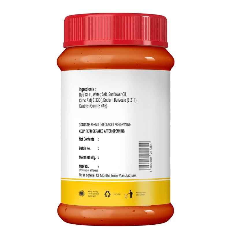 EXOTASTE Exotaste Premium Red Chilli Paste prepared from purely natural red chilli, ready to cook & to instantly add intense delicious spiciness to your food recipes (200 Gm)