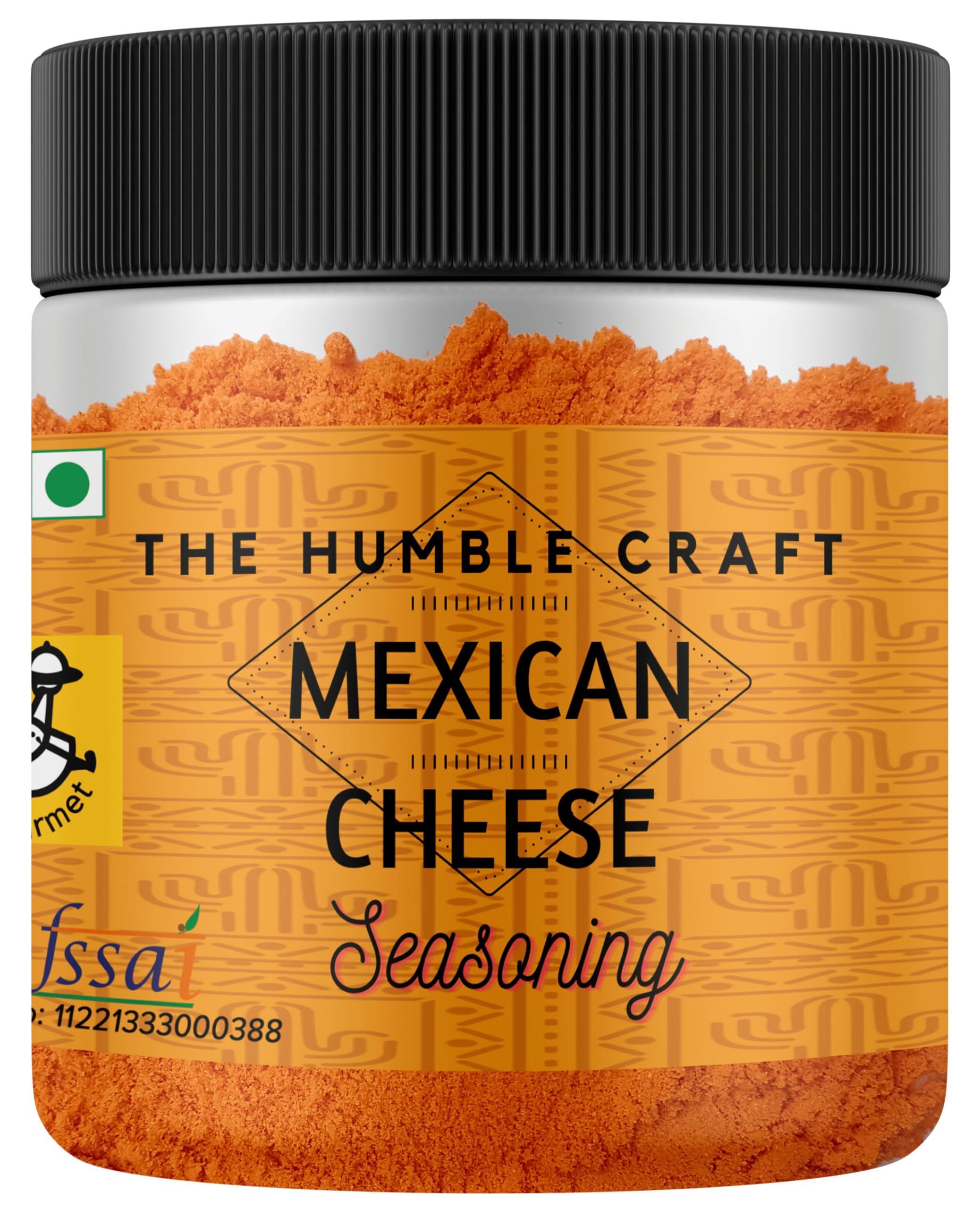 The Spice Rack The Humble Craft Mexican Cheese Seasoning Powder - Popcorn, Fajita, Fries, Taco, Tacos, Nachos, Tortillas, Burrito, Enchilada - 100Gms