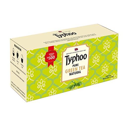Ty-phoo Typhoo Pure Natural Green Tea Bags, 100 Bags & Typhoo Classic Assam Tea, 100 Tea Bags