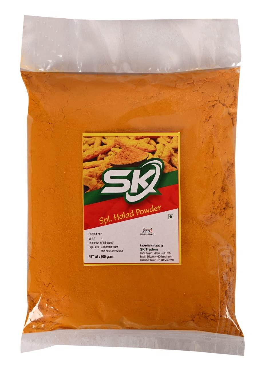 sk foods Turmeric powder halad powder 600grm