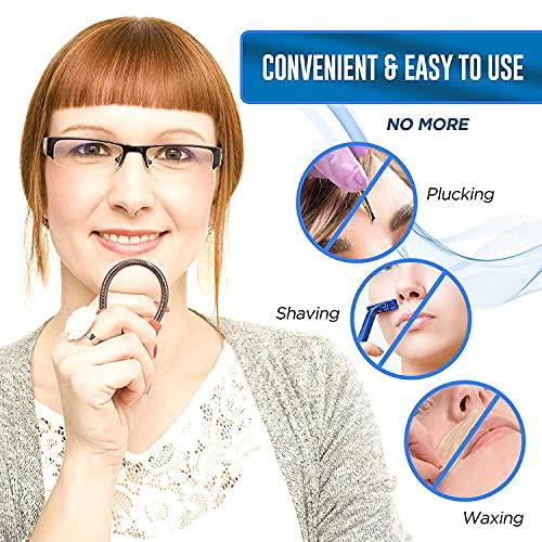 AIMERS AIMERS Spring Facial Hair Remover, Best for Quick & Easy Hair Removal from Roots. Portable & Effective Manual Epilator Stick for Women