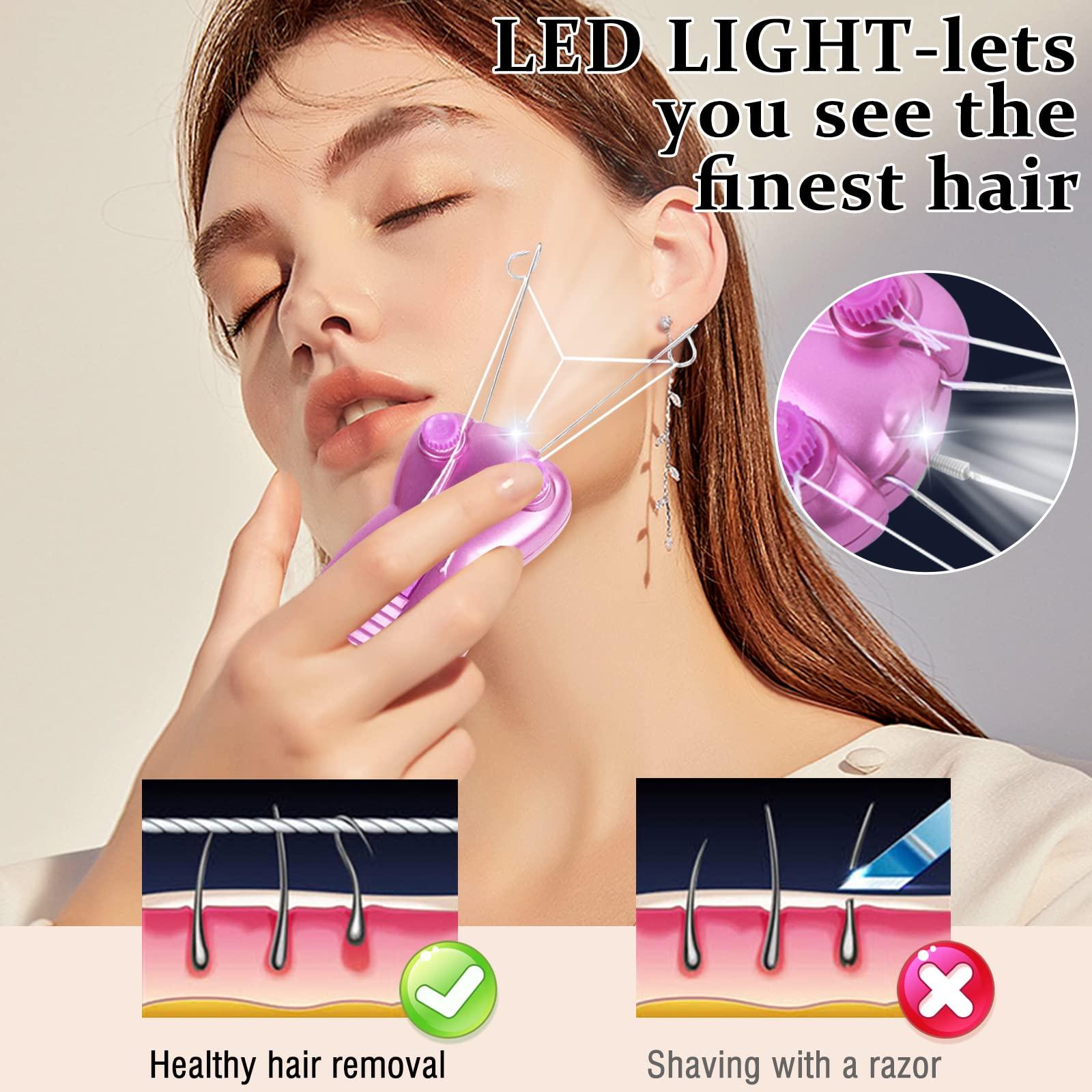 TFW ECVISION Electric Shaver Ladies Epilator Facial Hair Epilator Facial Hair Remover Pull Faces Delicate Beauty Epilator Pull Face Device Depilation (Pink)
