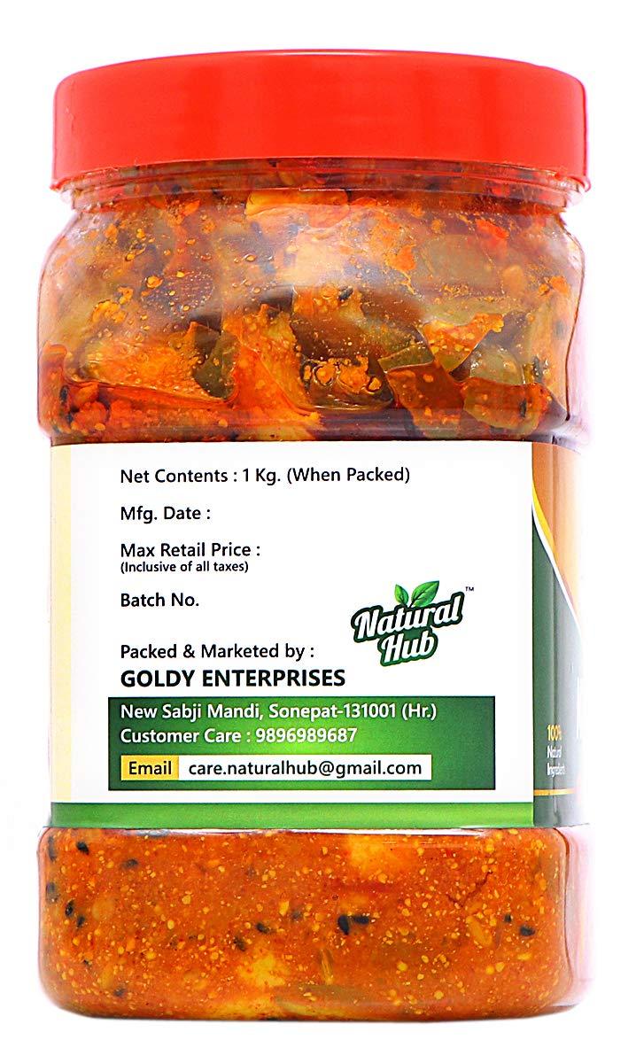 Natural Hub Natural Hub Mother Made Mango Pickle, Aam Ka Achar, Swaad Ghar Ka (Mango Pickle, 1 Kg)