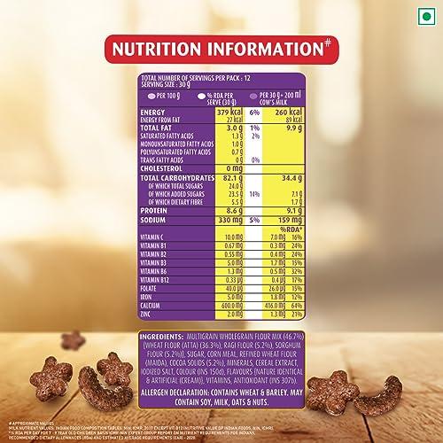 Kellogg\'s Kellogg\'s Chocos Moons & Stars with Whole Grain 24g (Pack of 16) | High in Calcium & Protein, 10 Essential Vitamins & Minerals, Source of Fibre | Breakfast Cereal for Kids | 384g