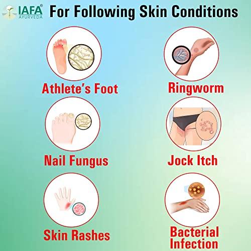 IAFA IAFA Ayurvedic AF-7 Cream 50gms- Natural cure for Fungal infections | Fast Relief from Ringworm, Skin infections, Jock itch, Anti chafing, Intimate area itching, Skin rashes, Skin allergy | Anti Itching | Irritation | For All skin problems | Daad khu