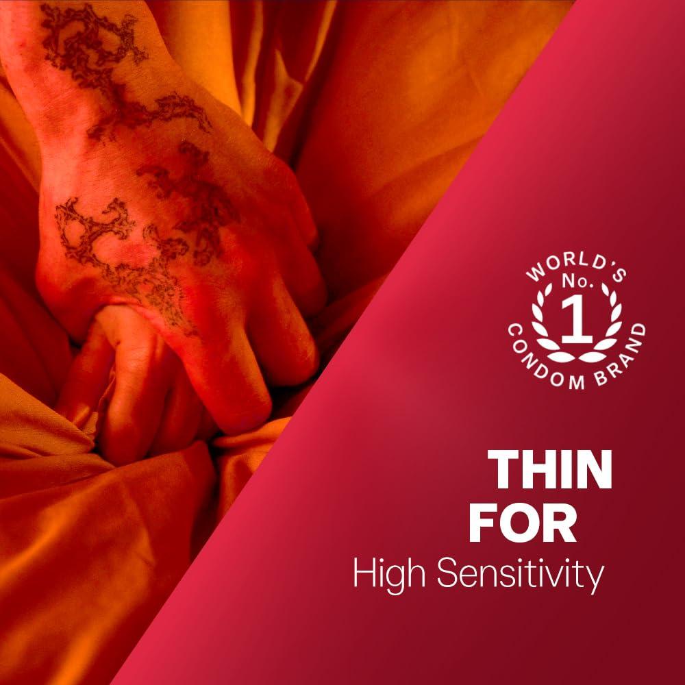 Durex Pleasure Packs (Durex Extra Thin 10s, Extra Ribbed 10s, Extra Thin 10s, Extra Ribbed 10s, Intense Tingling Lube 50 ml)