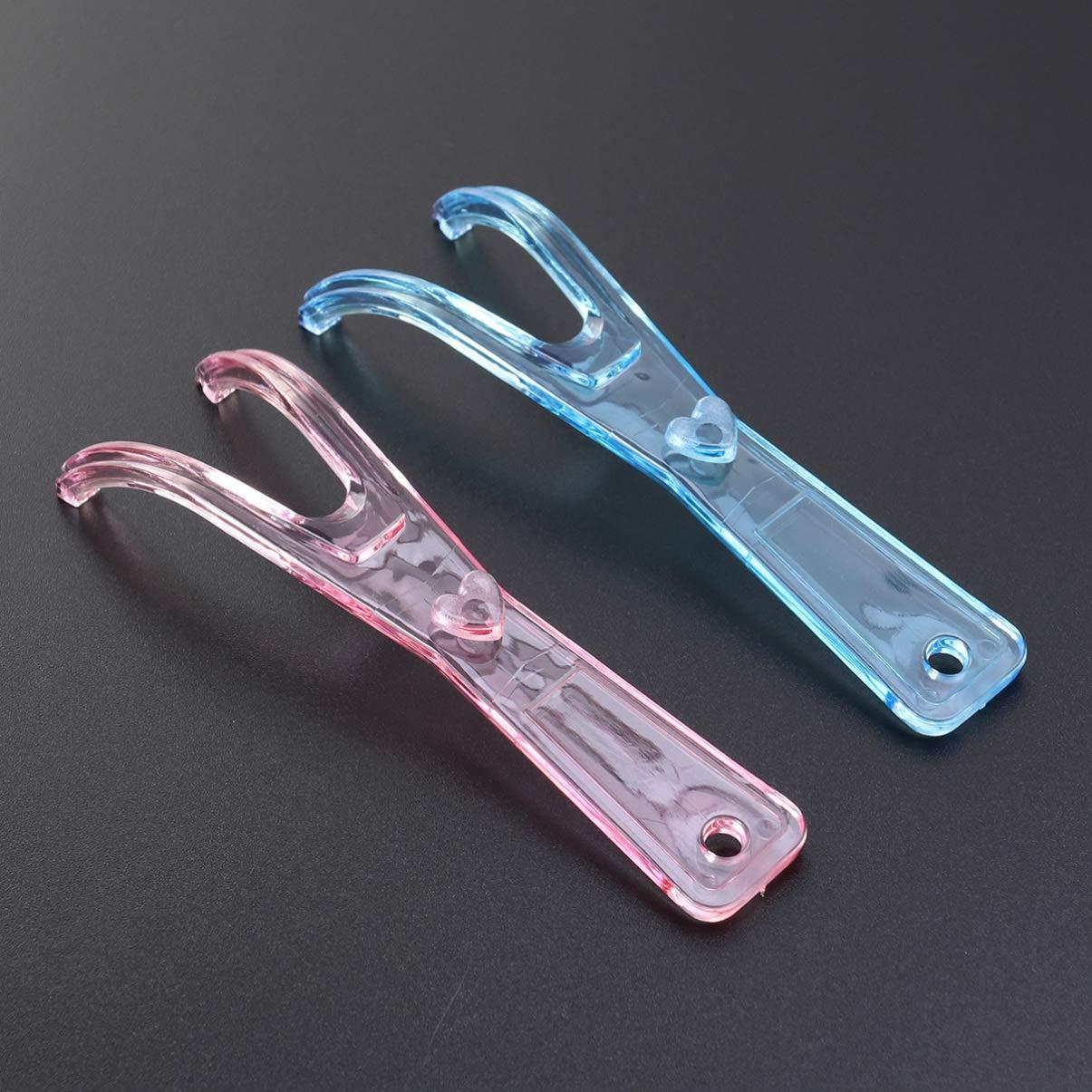 HEALLILY HEALLILY 1pc Dental Floss Holder Y Shape Replacement Floss Mate Handle Flat Wire Dental Floss Replacement Rack for Oral Clean