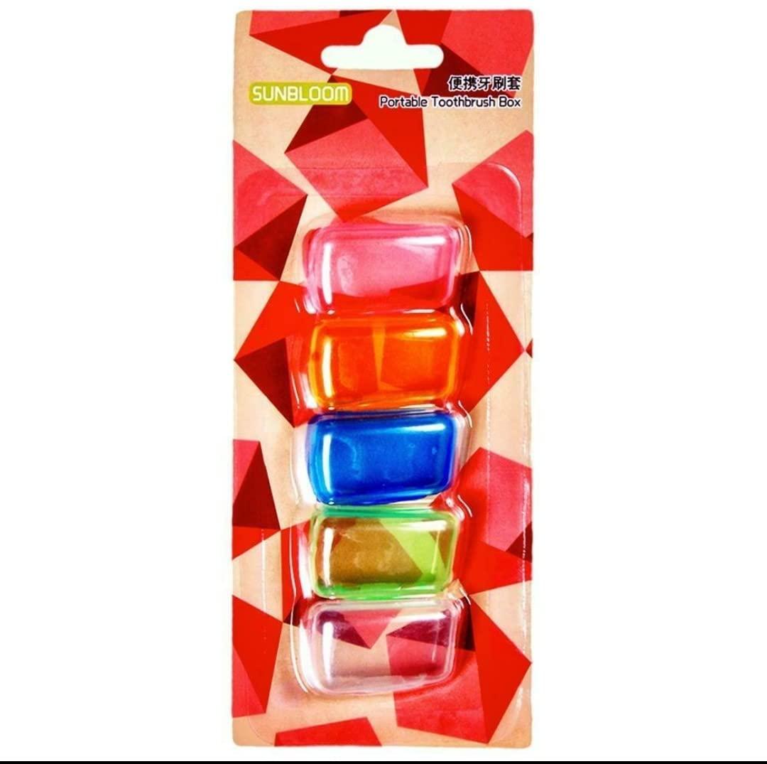 Generic 5Pc Premium Toothbrush Cover - Hygienic, Ventilated, BPA-Free Travel Case for Manual & Electric Toothbrushes - Durable Protective Cap with Universal Fit