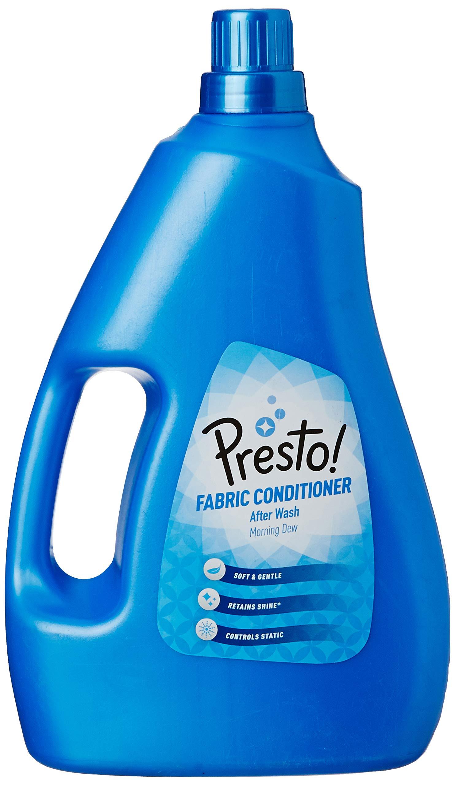 Presto! Presto! Spring Bloom Fabric Conditioner - 2 L & Amazon Brand - Presto! Morning Dew Fabric Conditioner - 2 L