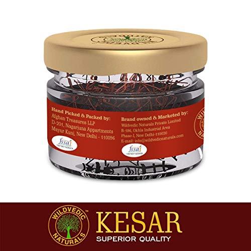 WILDVEDIC NATURALS Wildvedic Naturals Pure Kashmiri Kesar / Saffron - 1 Gram (Original Grade Saffron Threads,Quality Saffron )