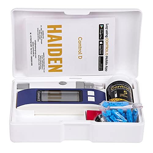Control D Control D Diabetes Sugar Testing Machine with 5 Strips Glucometer