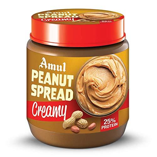 Amul Amul Peanut Spread Creamy – High Protein Peanut Butter from Amul | 300 gm | Pack of 3 | No Preservatives