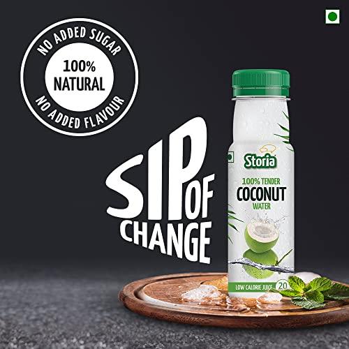 Storia Storia 100% Tender Coconut Water, No Added Sugar, No Added Flavours - 200ml PET (Pack of 30)