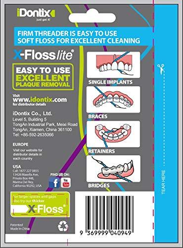Piksters Idontix X-Floss Lite Thin Dental Floss 30 Strands In Pack by Idontix