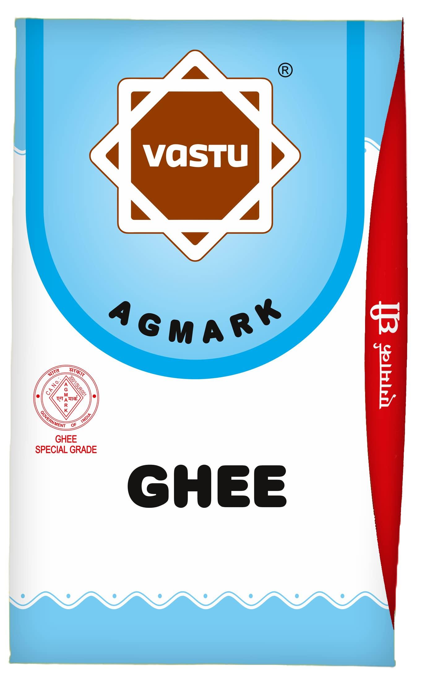Vastu Ghee Vastu Buffalo Desi Ghee, Pure Ghee, Agmark Special Grade, Immunity Booster 500ML Tetra Pack (Pack of 1)
