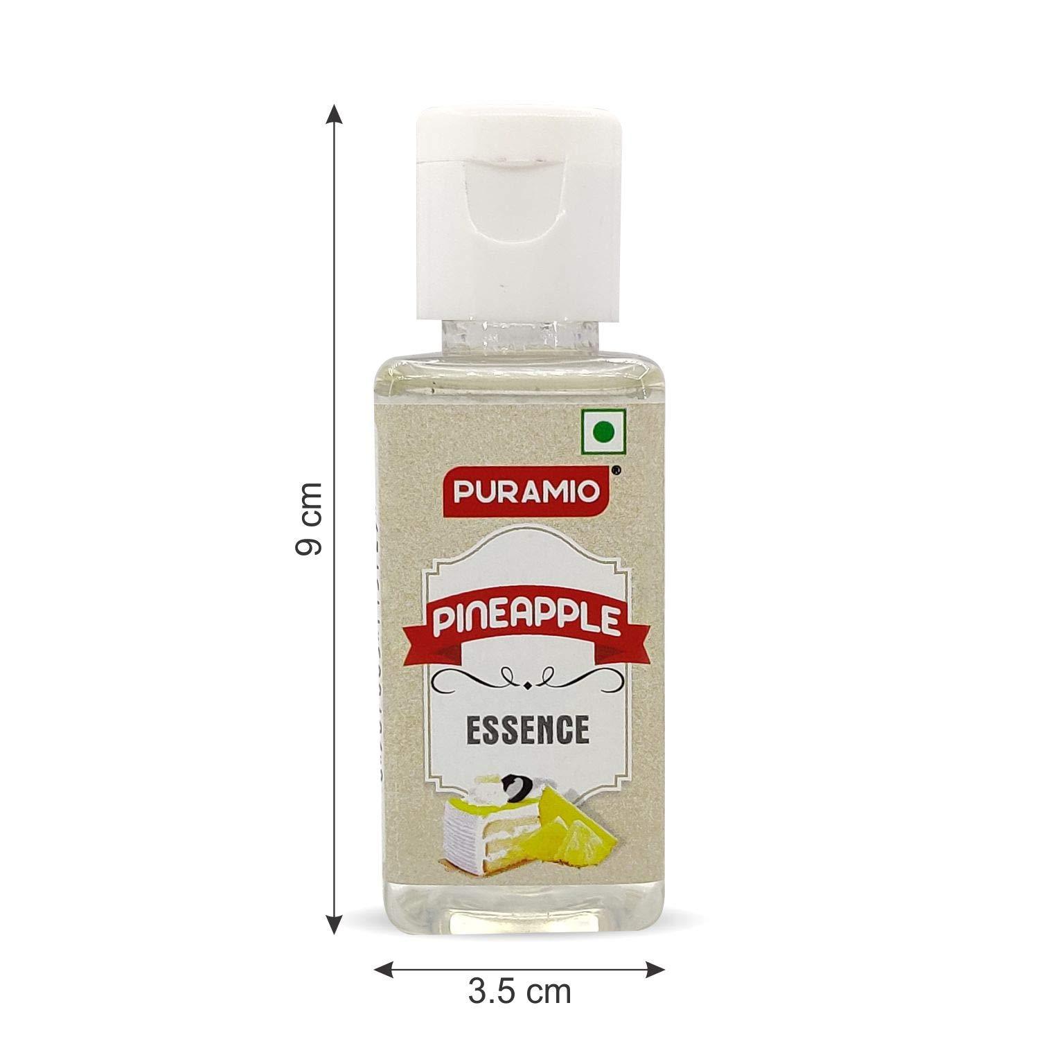 PURAMIO Puramio Culinary Liquid Food Essence, Combo- (Pack of 6 (30ml each))- (Vanilla, Rose, Pineapple, Butterscotch, Strawberry & Chocolate)