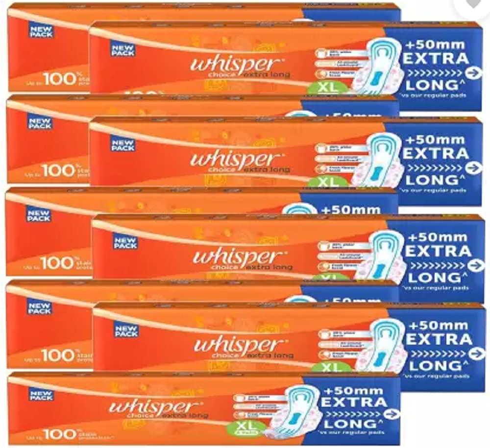 Whisper Whisper Choice Extra Large Size (Pack Of 54 Pads) Sanitary Pad