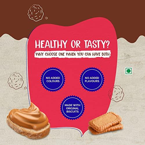 Savory Savory Combo Of Creamy Biscuit Spread(400g) + Crunchy Biscuit Spread(400g) | Made with Original Biscuits | No Added Colours & Flavours | Sweet Spread | Used in Cakes, Cookies, Muffins | Pack Of 2