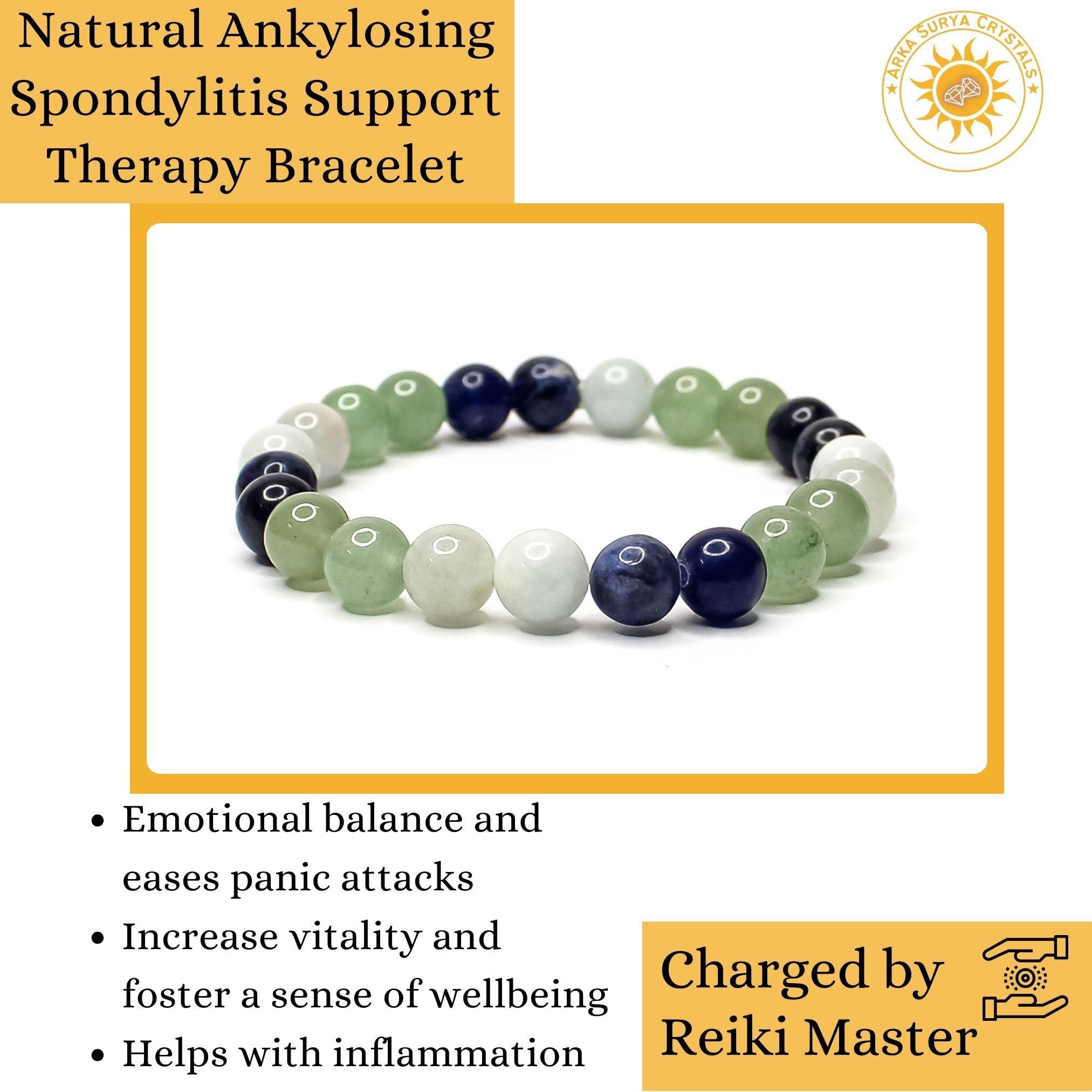 Arka Surya Crystals Arka Surya Crystals Natural Ankylosing Spondylitis Support Healing Therapy Bracelet for Relief & Comfort