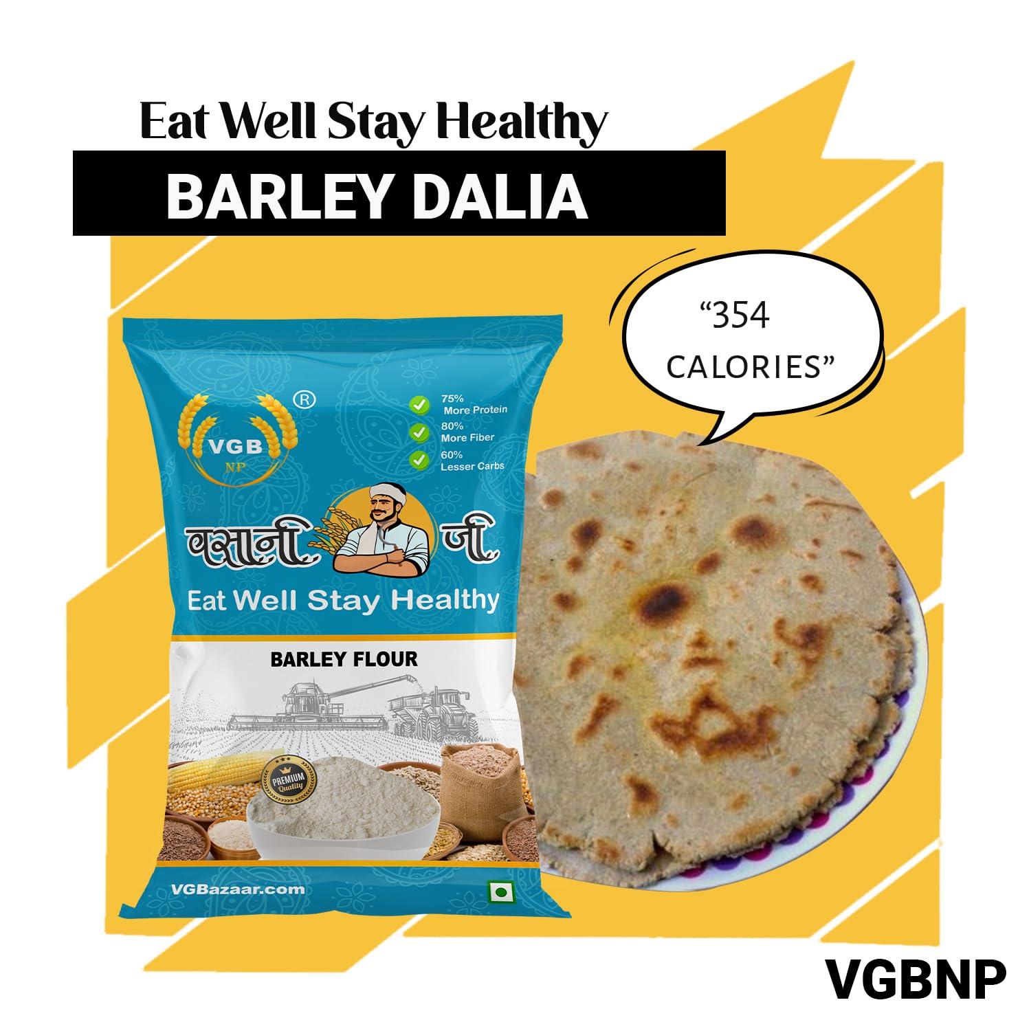 VGBNP VGBNP 100% Natural & original Barley Flour (Joo ka Atta) Jau Flour, Java Powder (Jao Flour, Jaw aata, Yavam Powder) Healty Grains Fibre Rich/immunity builder Baarly seeds Flour - 5kg