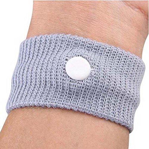 Mediexchange Mediexchange Anti-Nausea Wristband for Anxiety, Travel, Sea, Car, Air Sickness Relief Handband (Grey, Pack of 1)
