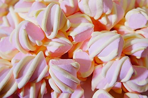 Tastify Tastify Vegan Twist Marshmallows Candy - 175 Gms (80 Pieces) ~ Assorted Fruit Flavour ~ Pure Veg Twisted Shape Marshmallow